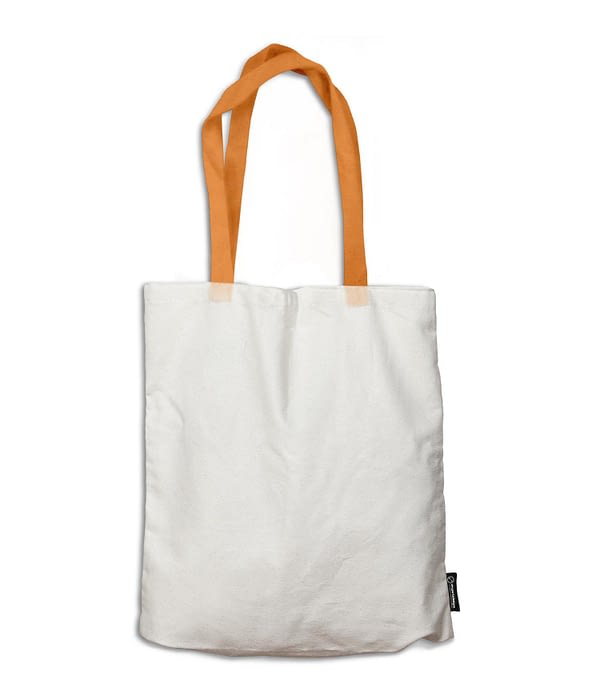 Bolsa de Tela Personalizada. Naranja. Cara 1. ChapartsDesigns