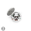 Chapa Imperdible 32mm 'A palabras necias buena música'. 1. Blanco. ChapartsDesigns