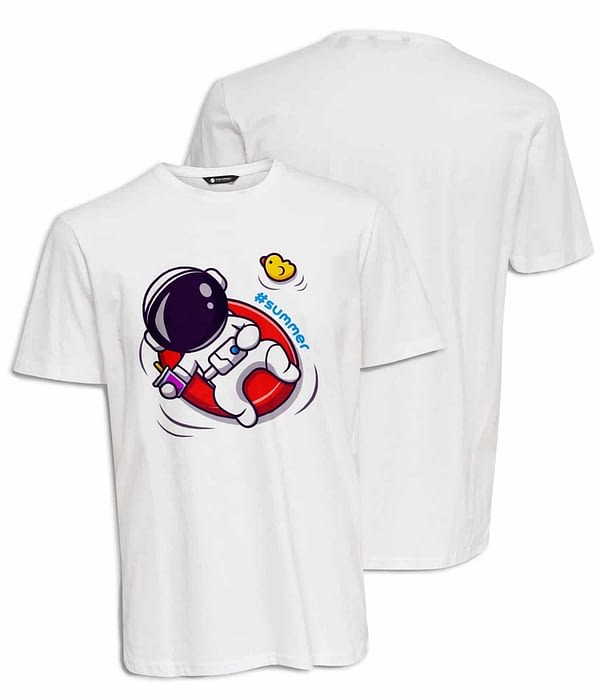 Camiseta Hombre 'Apolo #Summer'. Frontal y Reverso. ChapartsDesigns