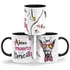 Taza Color 'Antes muerta que sencilla'. Diestro. ChapartsDesigns