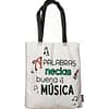 Bolsa de Tela 'A palabras necias buena música'. Cara 1. ChapartsDesigns