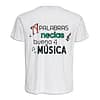 Camiseta infantil 'A palabras necias buena música'. Reverso. ChapartsDesigns