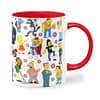 Taza Color 'Los habitantes más famosos de Springfield'. Derecha. ChapartsDesigns