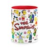 Taza Color 'Los habitantes más famosos de Springfield'. Frontal. ChapartsDesigns