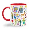 Taza Color 'Los habitantes más famosos de Springfield'. Izquierda. ChapartsDesigns