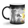 Taza Color 'De niño mono a guerrero super Saiyan'. Izquierda. ChapartsDesigns