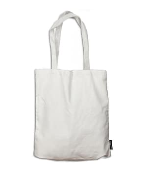 Bolsa de Tela Personalizada. Blanco. Cara 1. ChapartsDesigns