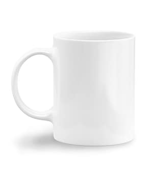 Taza Blanca Personalizada. Izquierda. ChapartsDesigns