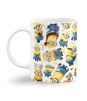 Taza Blanca 'Locos por la Banana'. Izquierda. ChapartsDesigns
