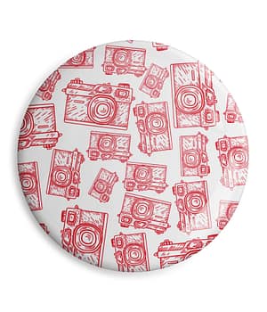 Chapa 'Fotógrafo capturando momentos'. 2. Rojo. ChapartsDesigns