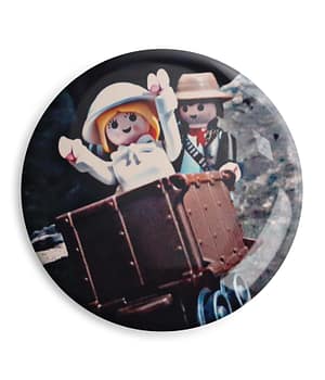 Chapa 'La aventura de la mina secreta' de Sergio Ninot. ChapartsDesigns