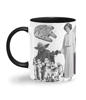 Taza color 'El lado oscuro de la fuerza'. Izquierda. ChapartsDesigns