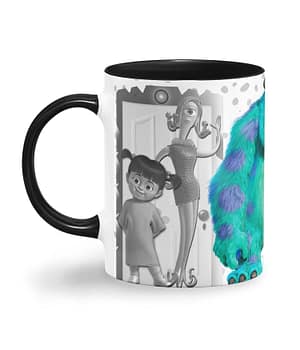 Taza color 'Reunión monstruosa'. Izquierda. ChapartsDesigns