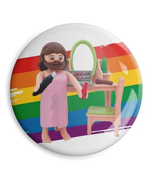 Chapa 'Que empiece el espectáculo' de Sergio Ninot. ChapartsDesigns