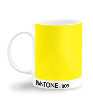 Taza Blanca 'Pantone #803'. Izquierda. Diestro. ChapartsDesigns