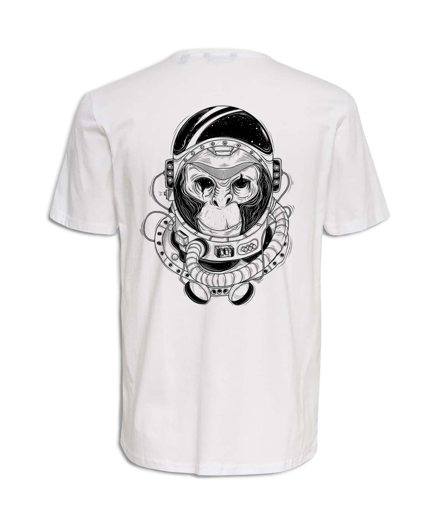 Camiseta Hombre 'Mono Astronauta, un viaje interestelar'. Reverso. ChapartsDesigns Camiseta Hombre 'Mono Astronauta, un viaje interestelar'. Reverso. ChapartsDesigns