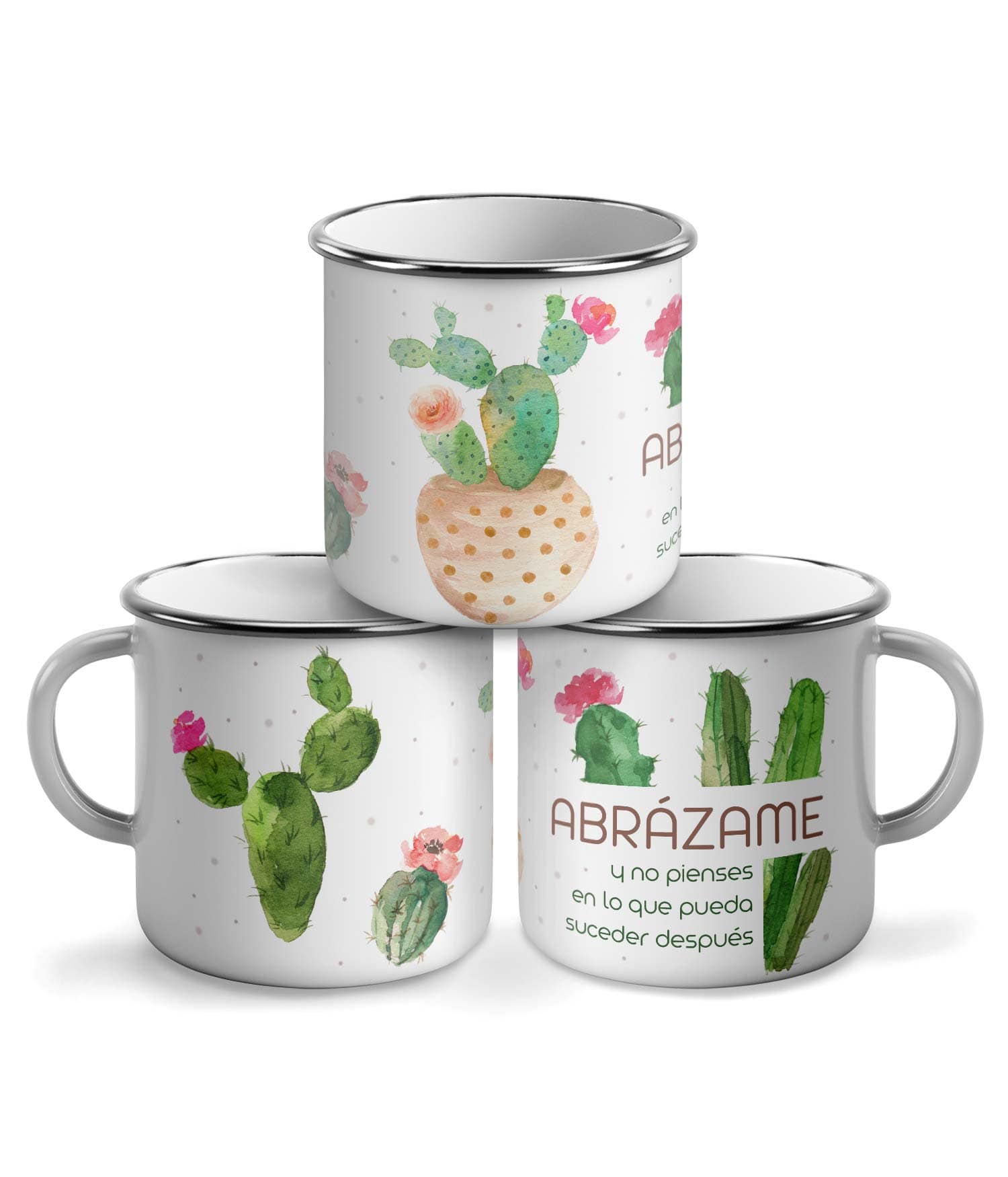 Taza Vintage 'Abrázame y no pienses en lo que pueda suceder después'. Zurdo. ChapartsDesigns Taza Vintage 'Abrázame y no pienses en lo que pueda suceder después'. Zurdo. ChapartsDesigns