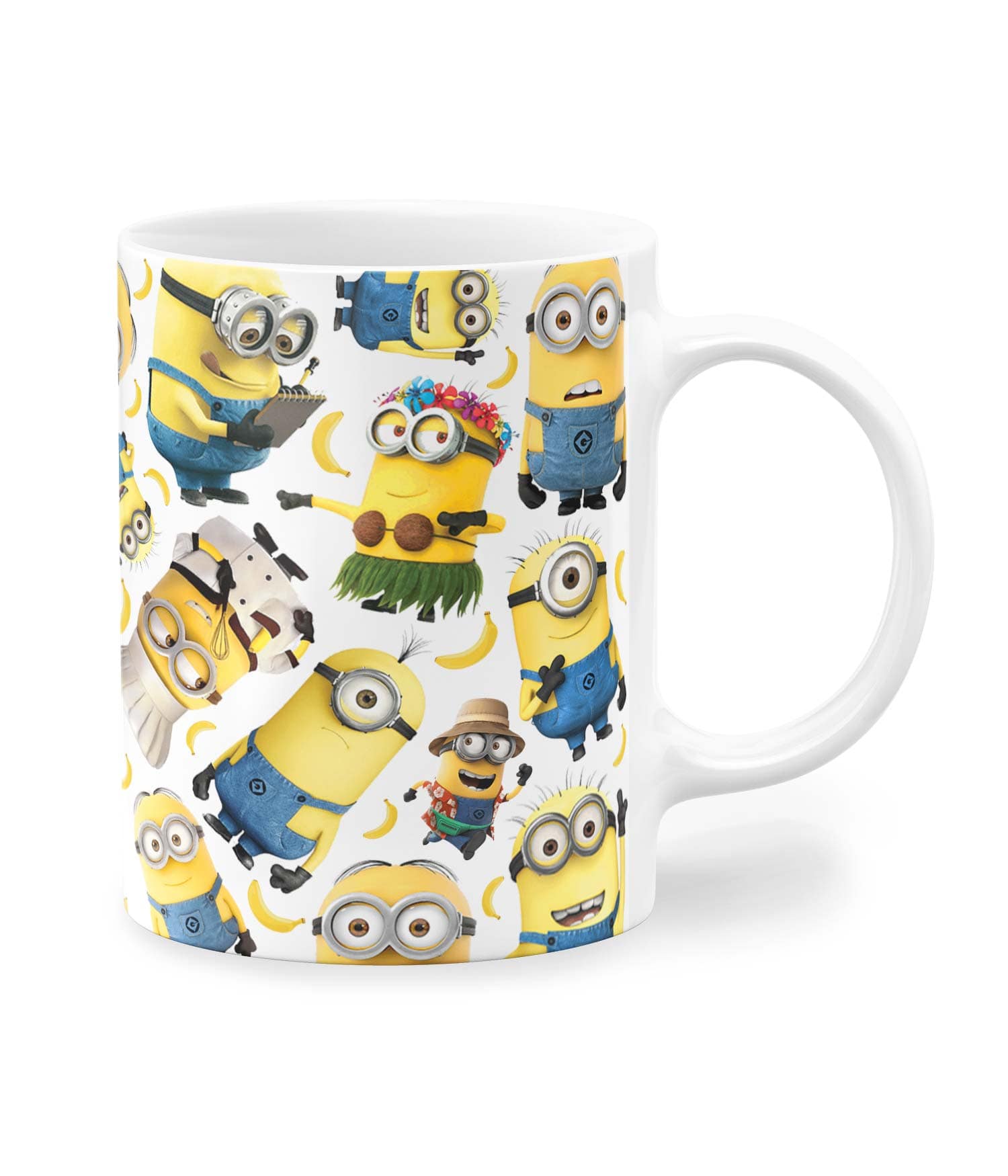 Taza Blanca 'Locos por la Banana'. Derecha. ChapartsDesigns Taza Blanca 'Locos por la Banana'. Derecha. ChapartsDesigns