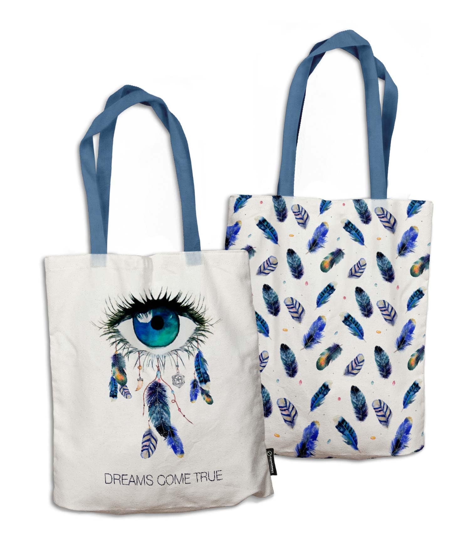 Bolsa de Tela 'Dreams Come True'. 2 Caras. ChapartsDesigns