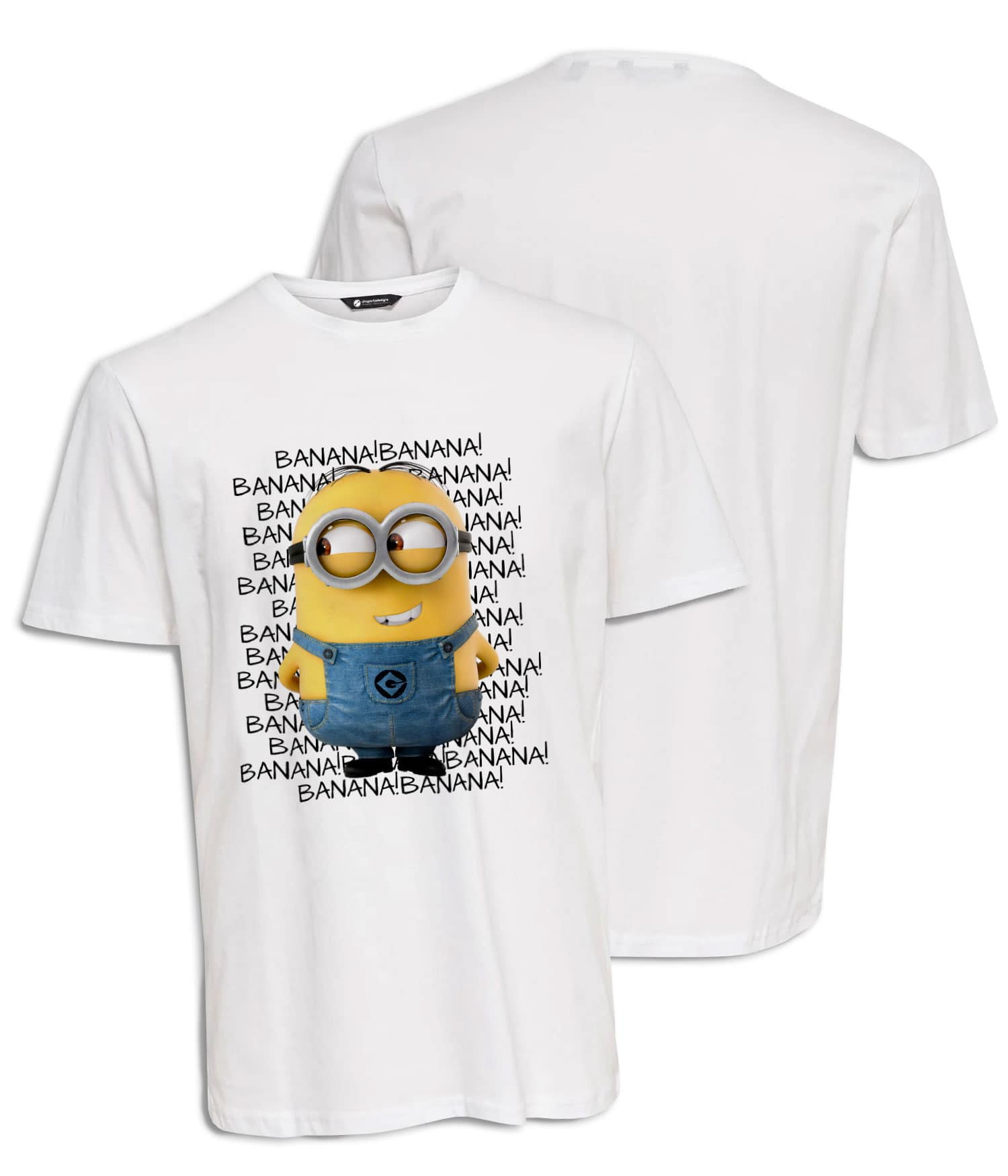 Camiseta Hombre 'Mi nombre es Bob'. Frontal. Reverso. ChapartsDesigns