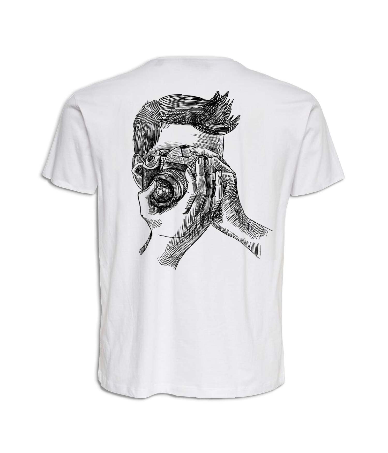 Camiseta Infantil 'Fotógrafo capturando sonrisas'. Reverso. ChapartsDesigns Camiseta Infantil 'Fotógrafo capturando sonrisas'. Reverso. ChapartsDesigns