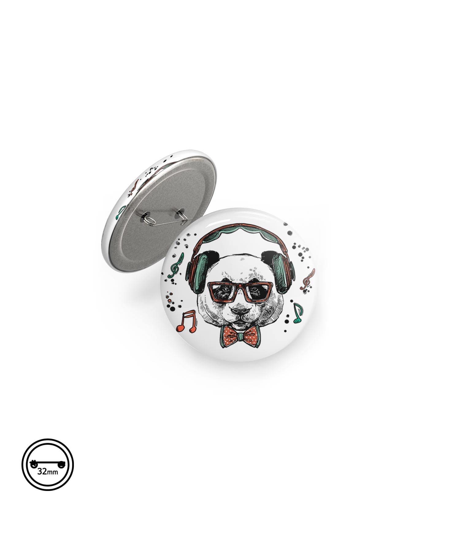 Chapa Imperdible 32mm 'A palabras necias buena música'. 1. Blanco. ChapartsDesigns Chapa Imperdible 32mm 'A palabras necias buena música'. 1. Blanco. ChapartsDesigns