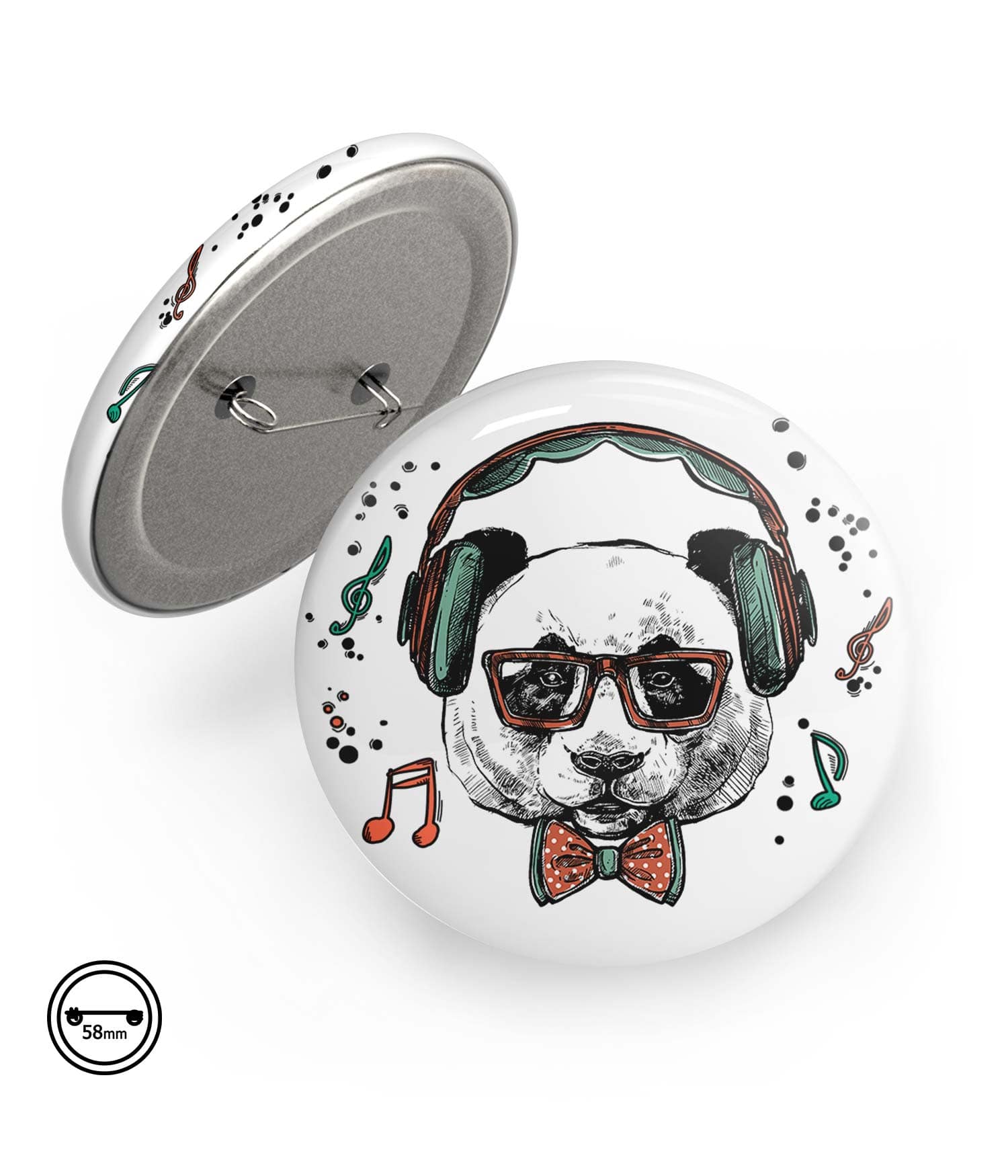 Chapa Imperdible 58mm 'A palabras necias buena música'. 1. ChapartsDesigns Chapa Imperdible 58mm 'A palabras necias buena música'. 1. ChapartsDesigns