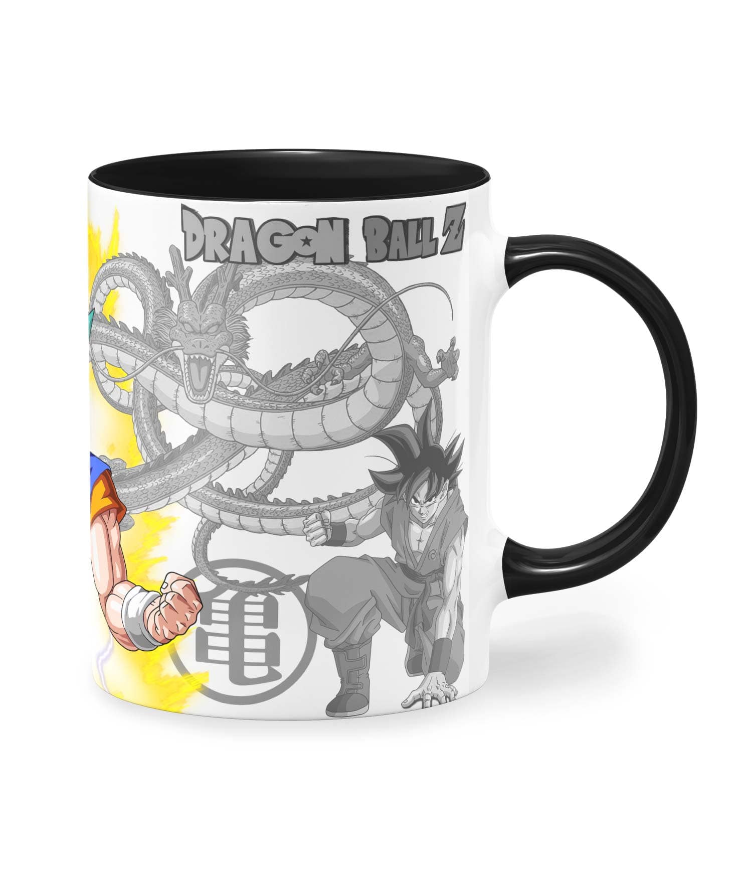 Taza Color 'De Niño Mono a Guerrero Super Saiyan'. Derecha. ChapartsDesigns