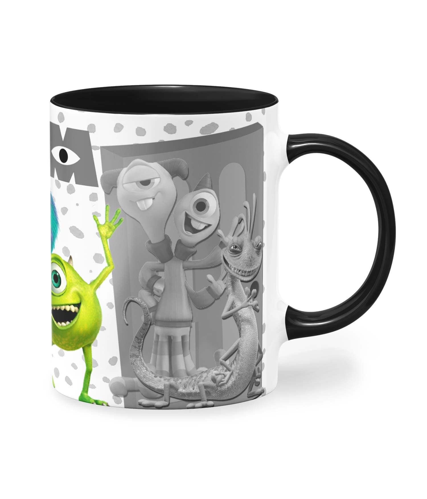 Taza color 'Reunión monstruosa'. Derecha. ChapartsDesigns Taza color 'Reunión monstruosa'. Derecha. ChapartsDesigns