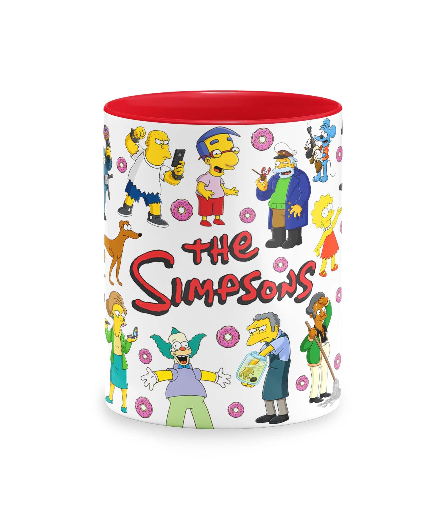 Taza Color 'Los habitantes más famosos de Springfield'. Frontal. ChapartsDesigns Taza Color 'Los habitantes más famosos de Springfield'. Frontal. ChapartsDesigns