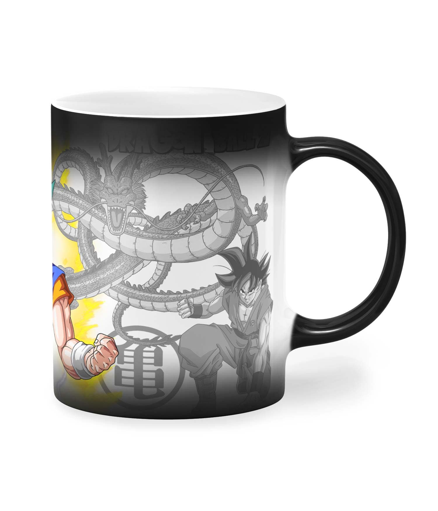 Taza Color 'De niño mono a guerrero super Saiyan'. Derecha. ChapartsDesigns Taza Color 'De niño mono a guerrero super Saiyan'. Derecha. ChapartsDesigns