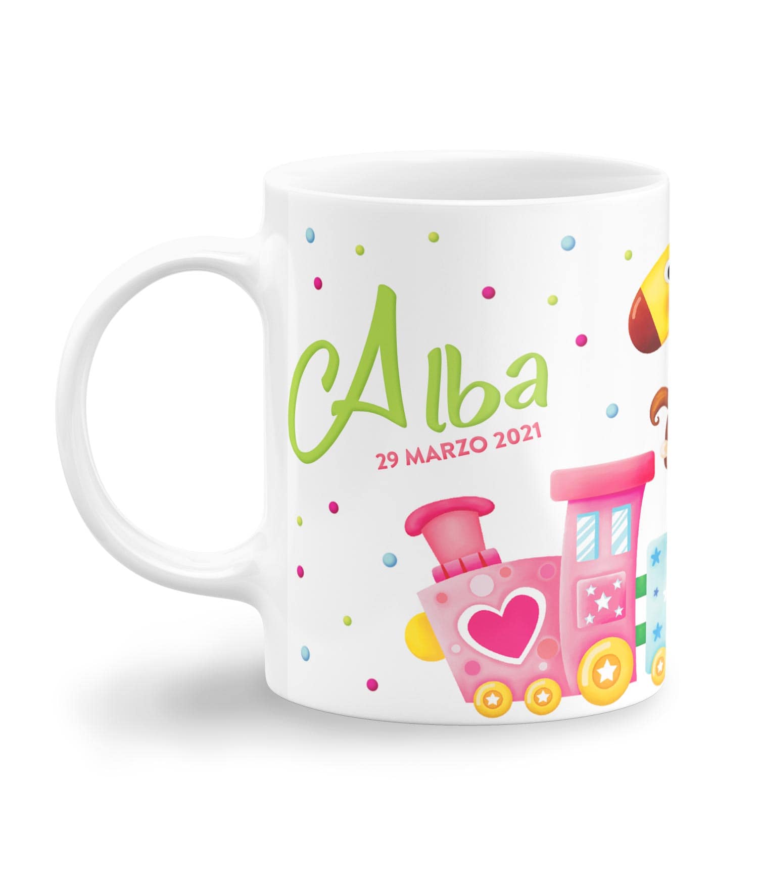 Taza Blanca 'Un viaje lleno de magia'. Diestro. Izquierda. ChapartsDesigns Taza Blanca 'Un viaje lleno de magia'. Diestro. Izquierda. ChapartsDesigns