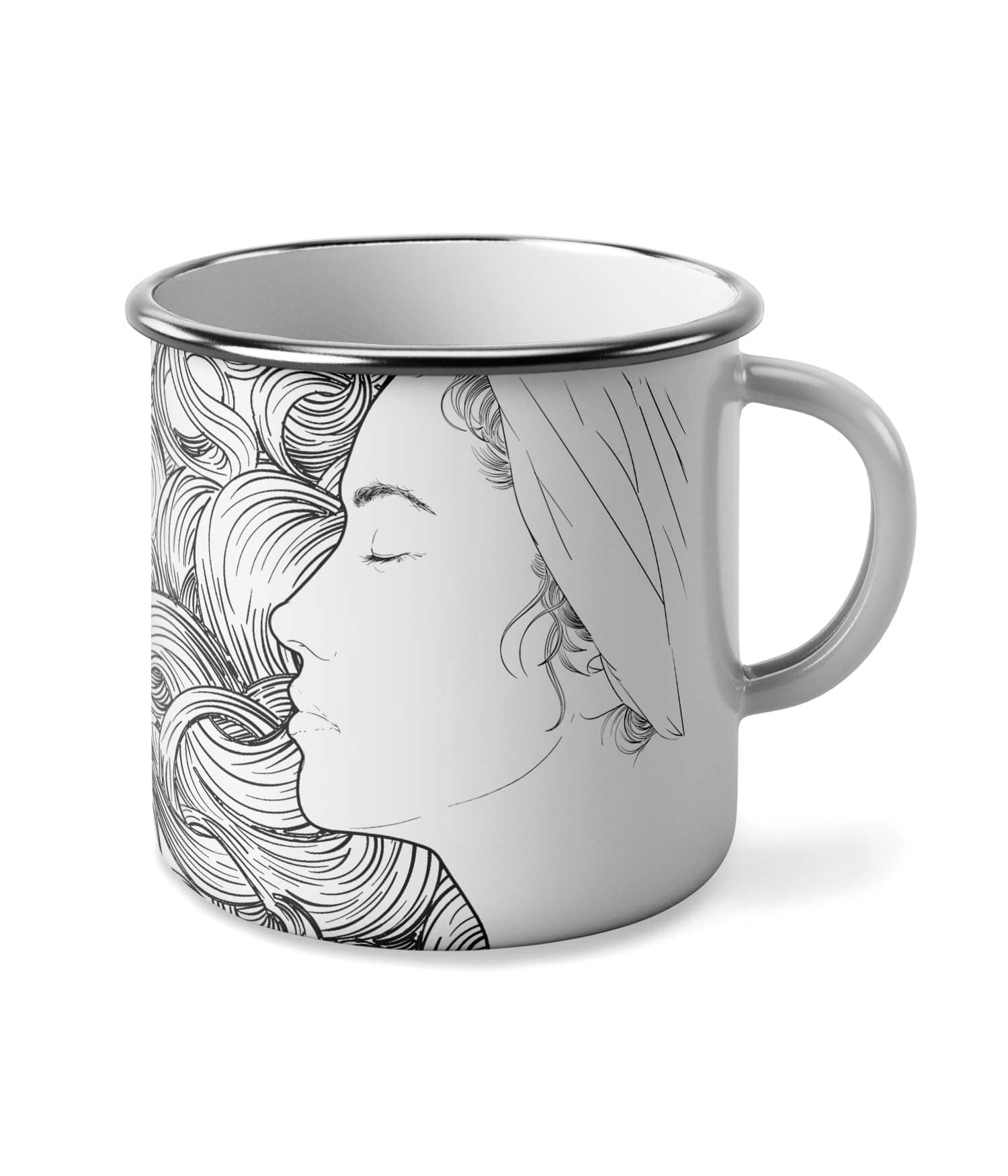 Taza Vintage 'Memento Vivere'. Negro. Diestro. Derecha. ChaparatsDesigns Taza Vintage 'Memento Vivere'. Negro. Diestro. Derecha. ChaparatsDesigns