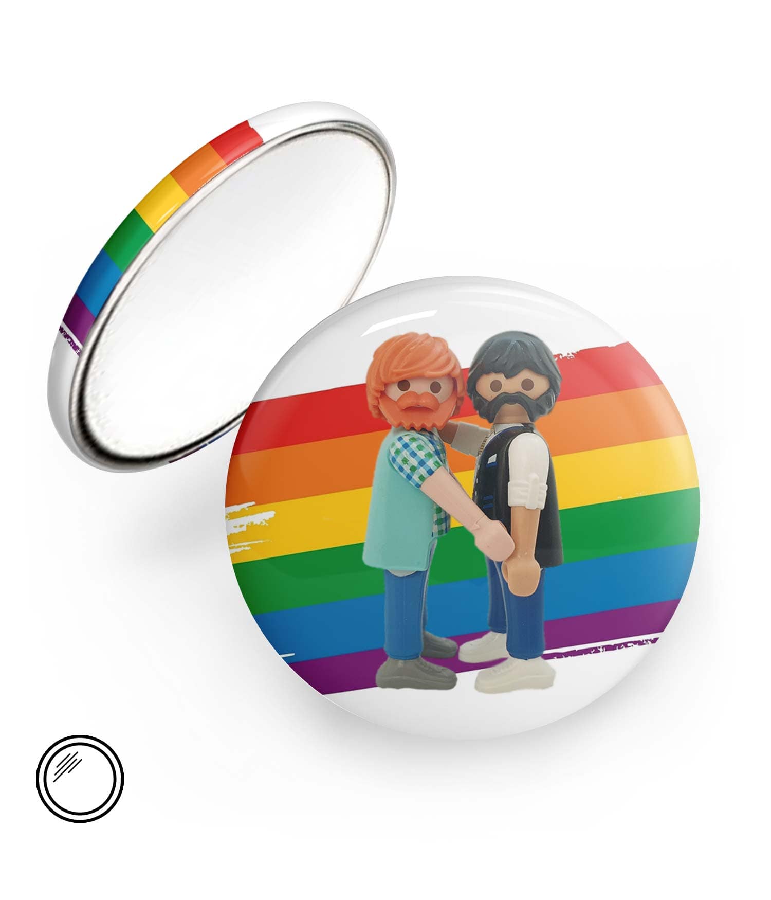 Chapa Espejo 'Tu y Yo' de Sergio Ninot. ChapartsDesigns