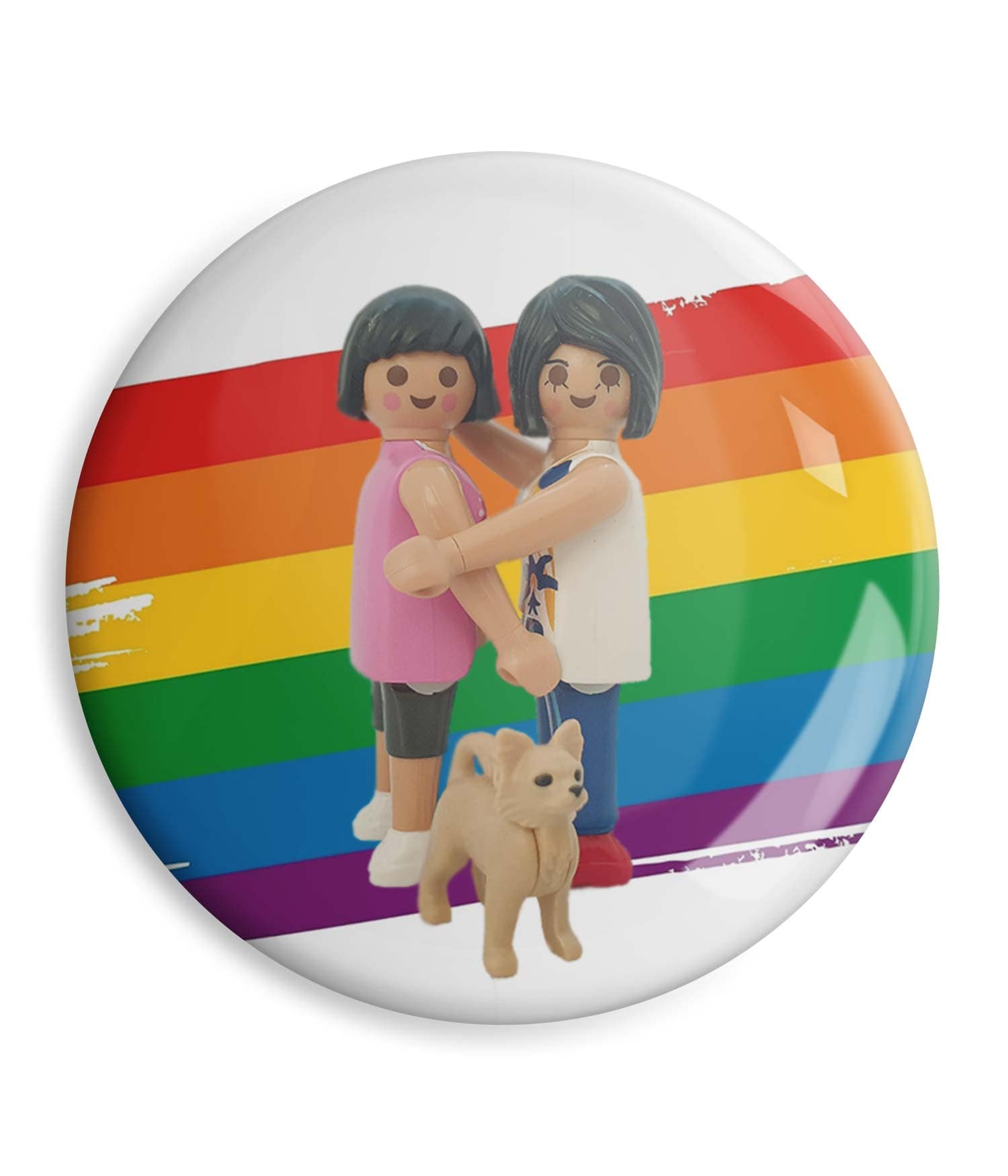 Chapa 'Felices los 3' de Sergio Ninot. ChapartsDesigns