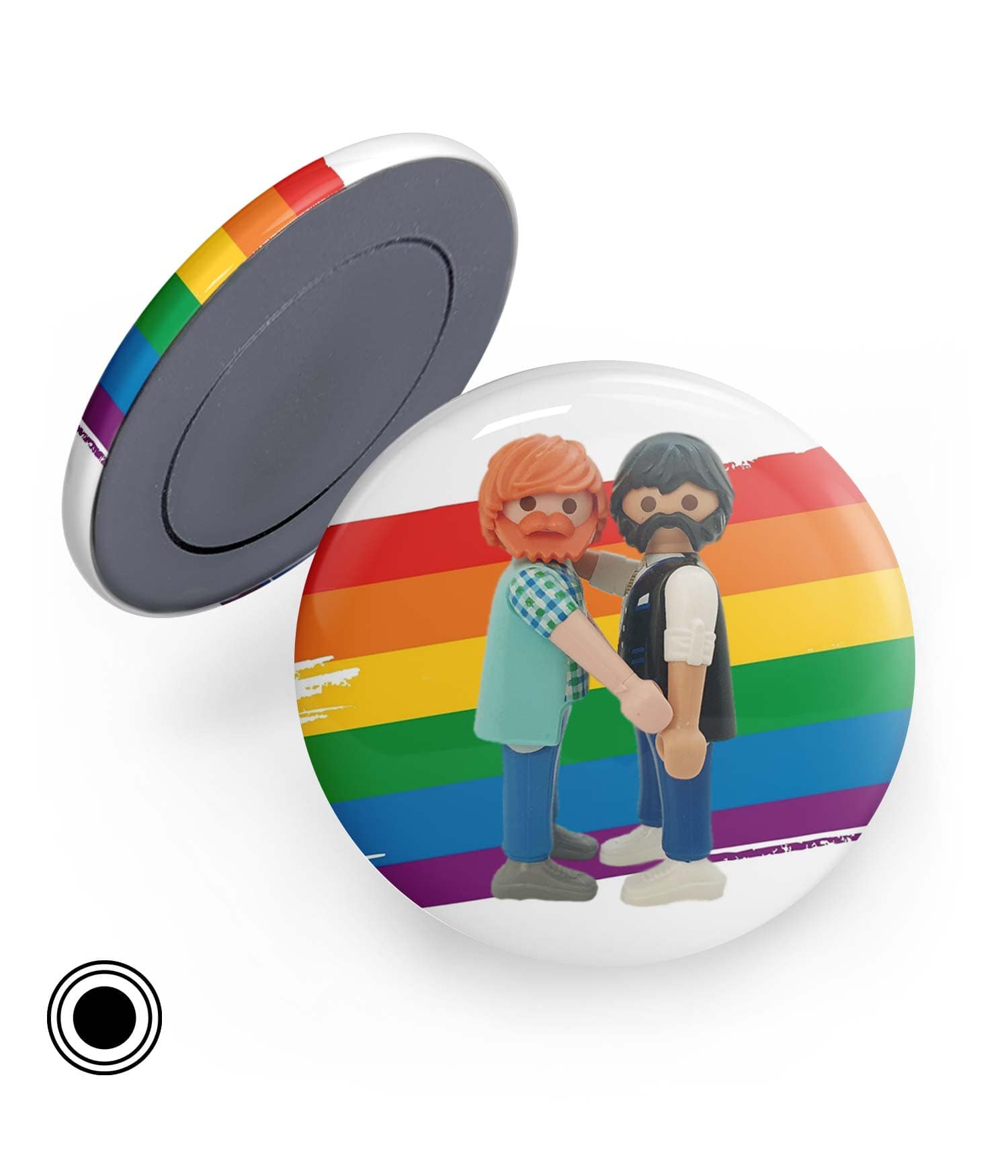 Chapa Imán 'Tu y Yo' de Sergio Ninot. ChapartsDesigns