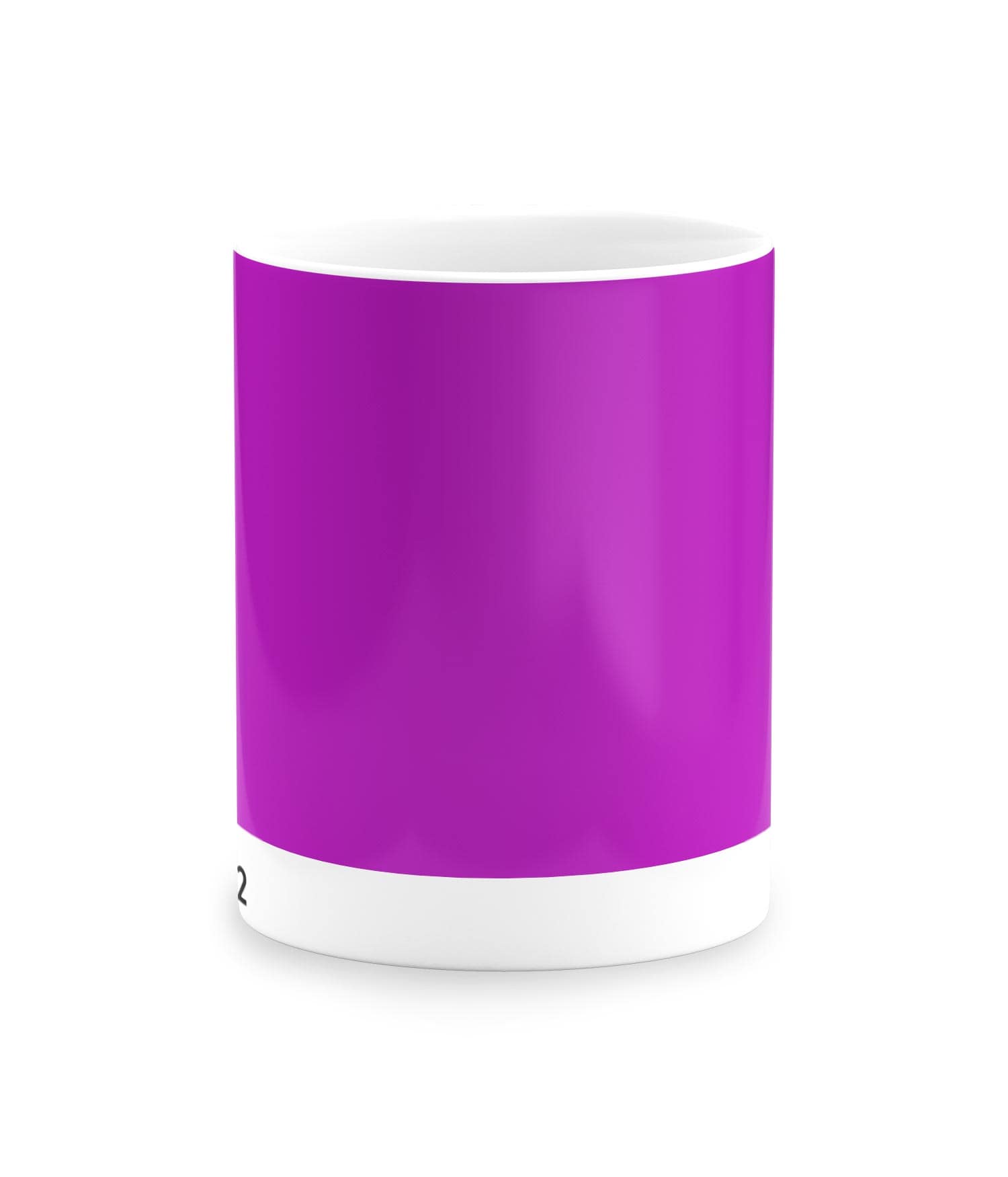 Taza Blanca 'Pantone #2602'. Frontal. Diestro. ChapartsDesigns Taza Blanca 'Pantone #2602'. Frontal. Diestro. ChapartsDesigns