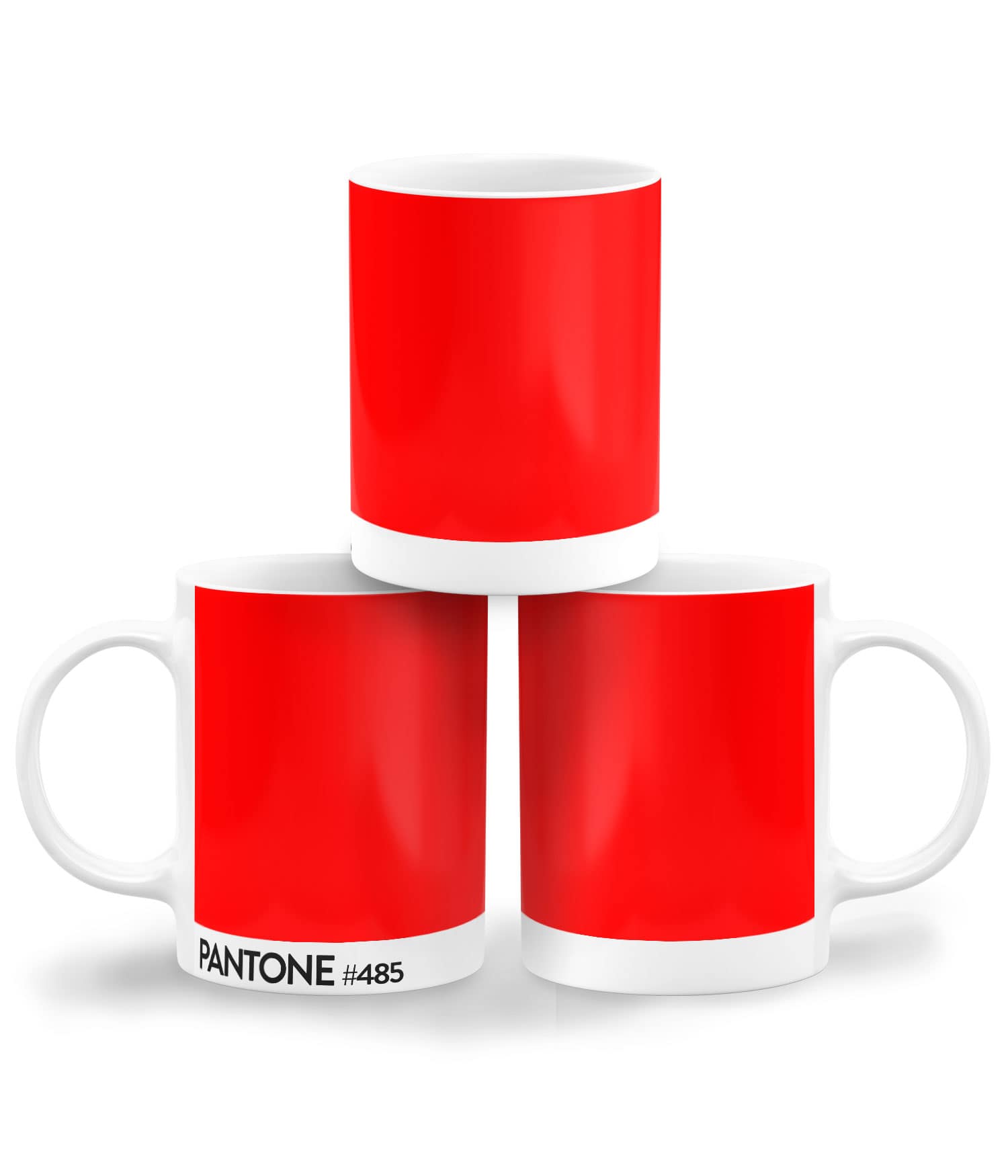 Taza Blanca 'Pantone #485'. Diestro. ChapartsDesigns