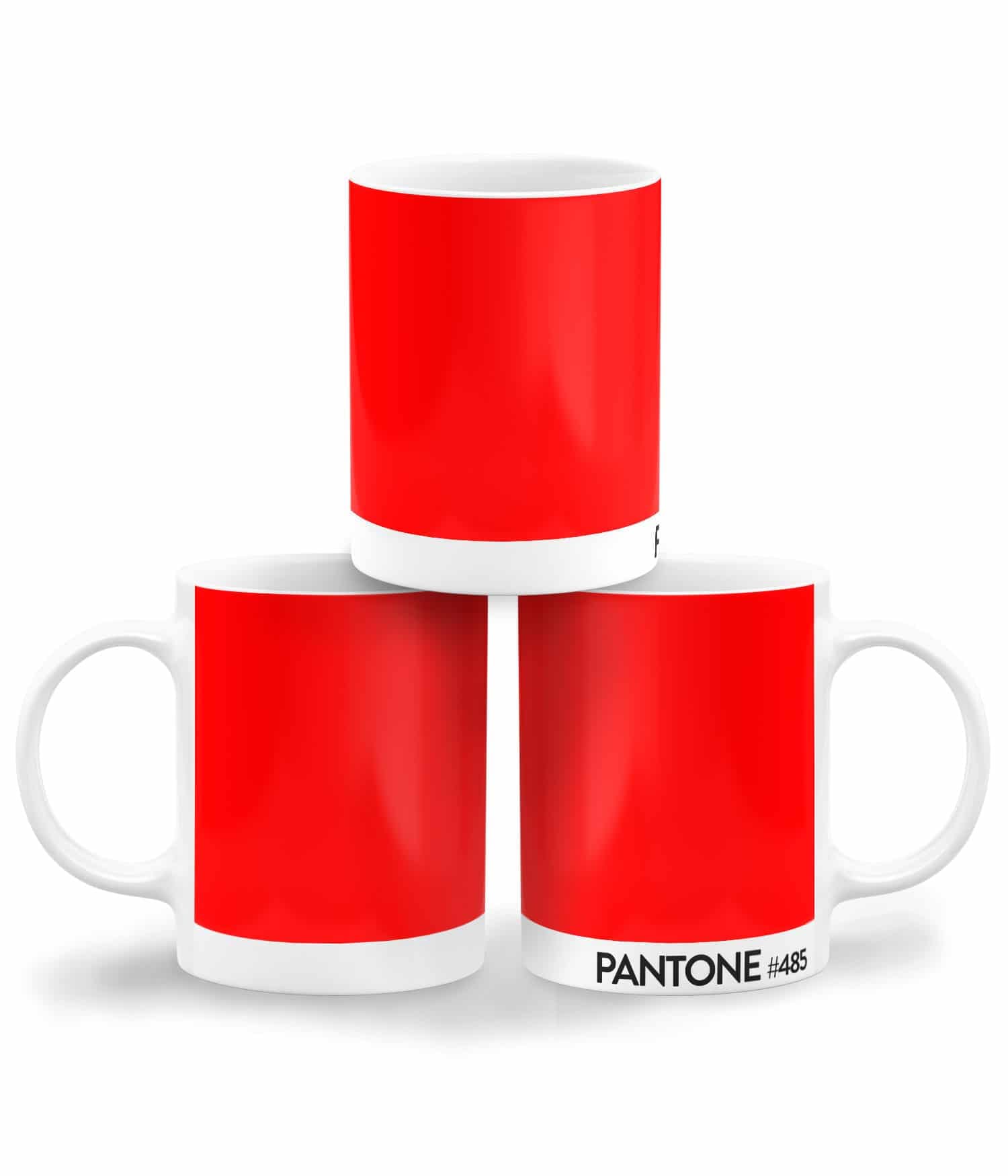 Taza Blanca 'Pantone #485'. Zurdo. ChapartsDesigns