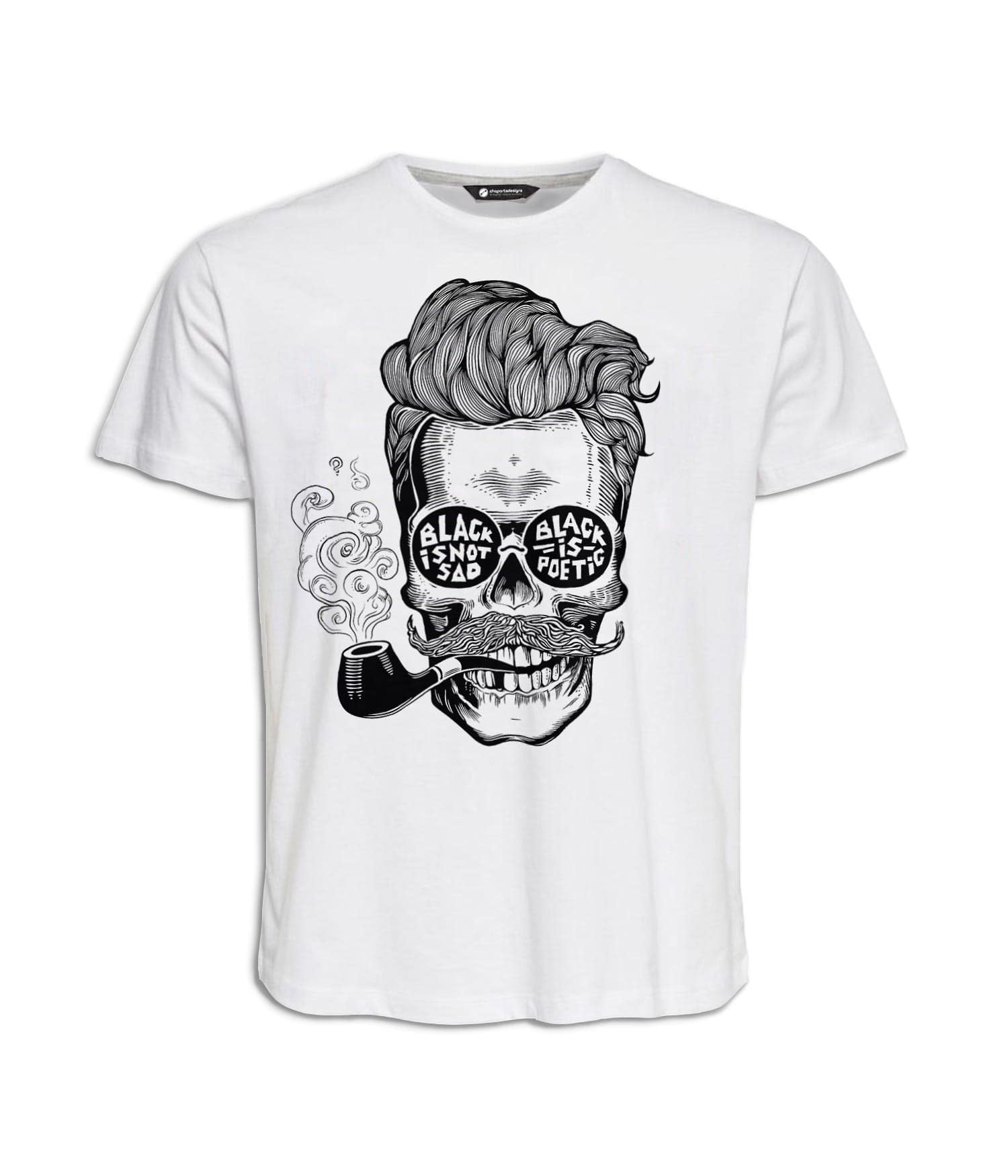 Camiseta Infantil 'Black is not Sad, Black is Poetic'. Frontal. ChapartsDesigns Camiseta Infantil 'Black is not Sad, Black is Poetic'. Frontal. ChapartsDesigns