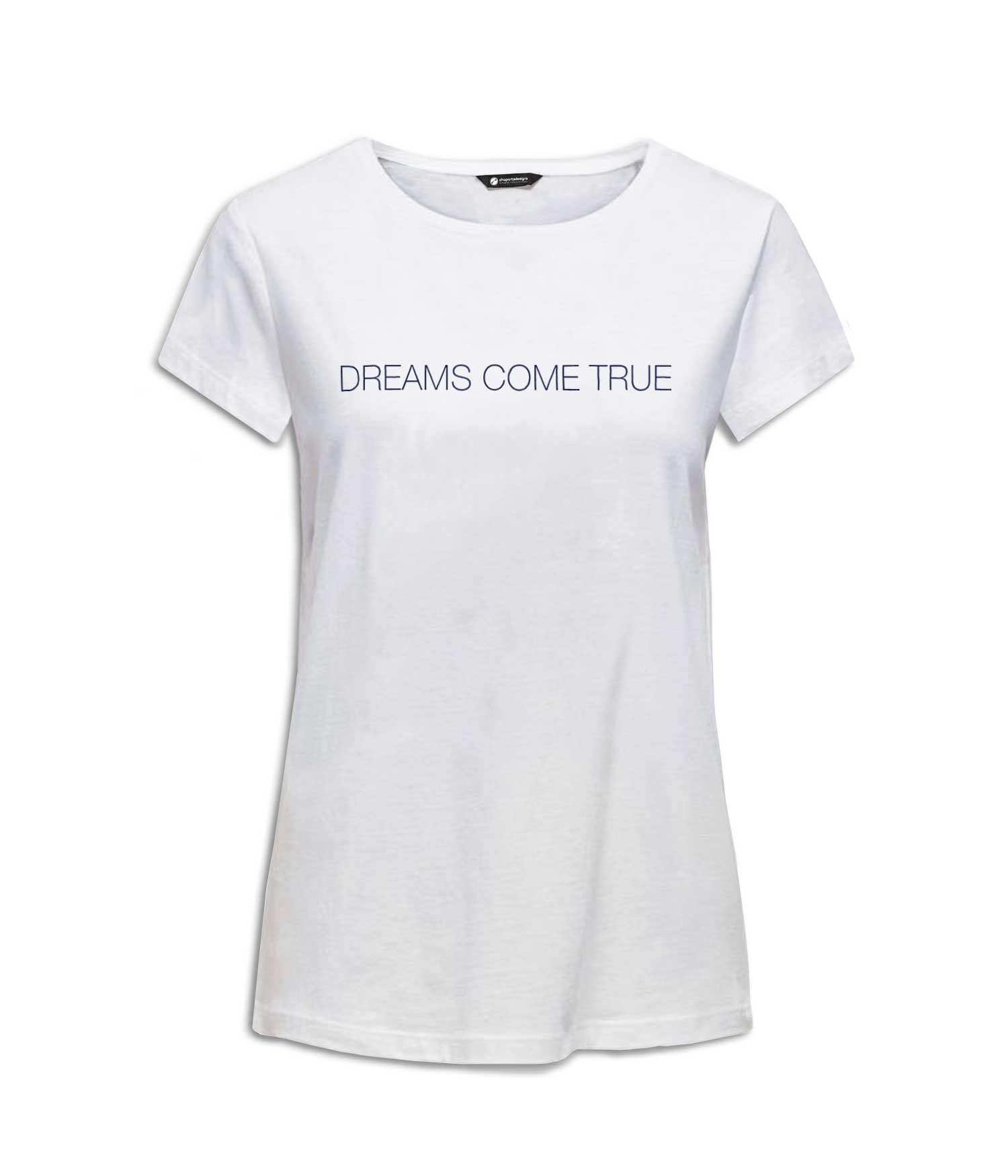 Camiseta Mujer 'Dreams Come True'. Frontal. ChapartsDesigns Camiseta Mujer 'Dreams Come True'. Frontal. ChapartsDesigns