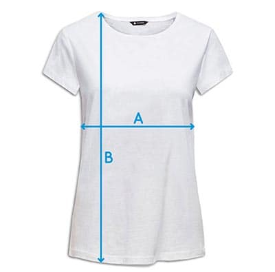Esquema Tallaje Camiseta Manga Corta Mujer